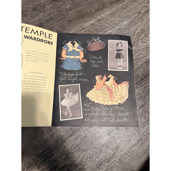 Shirley Temple Dolls and Dresses As Worn In Her Screen Plays Vintage Paper Doll - Picture 3 of 9